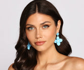 Boucles d'oreilles en strass Keep Blooming